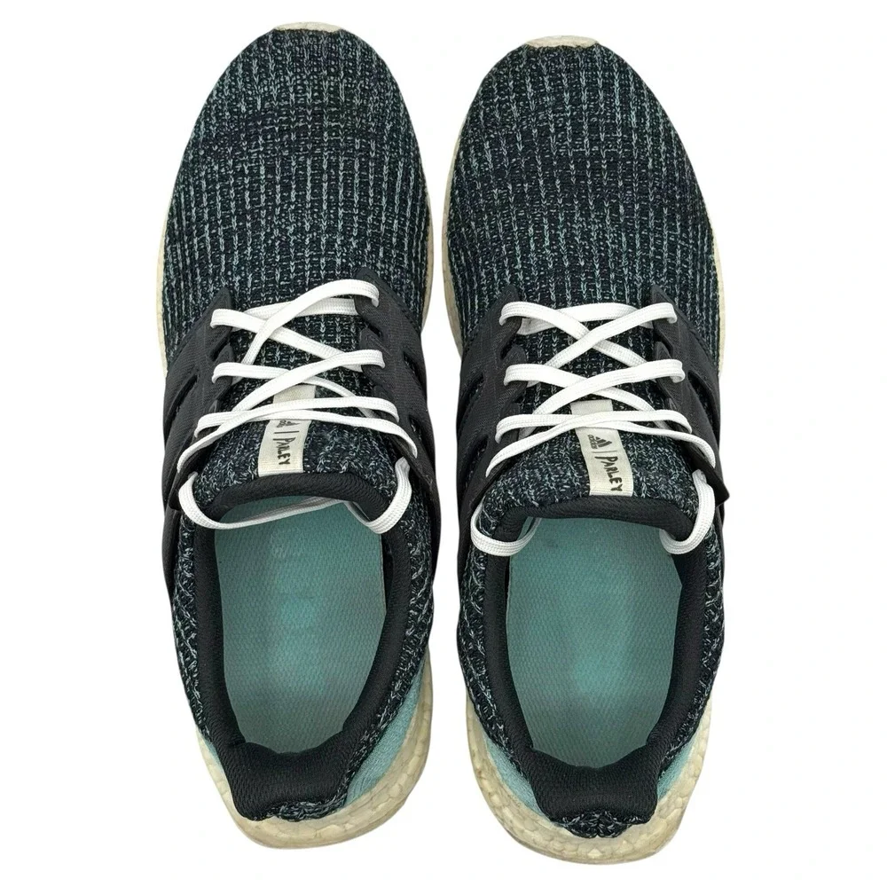 adidas Parley x UltraBoost 4.0‎ Men's Size 12 Black Teal Running Shoes CG3673